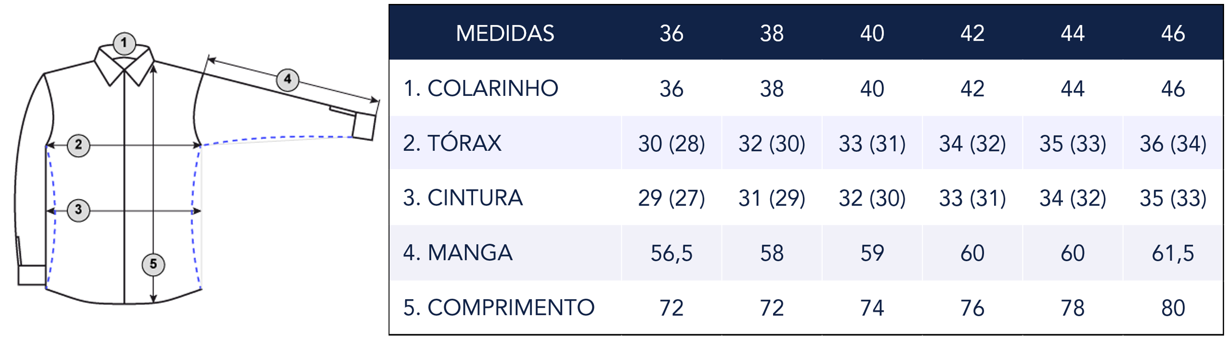 Camisa + Tabela - Slim